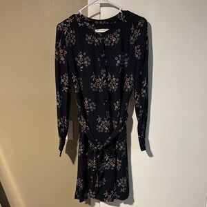 LOFT Long Sleeve T-Shirt Dress – Size Small, Button Front